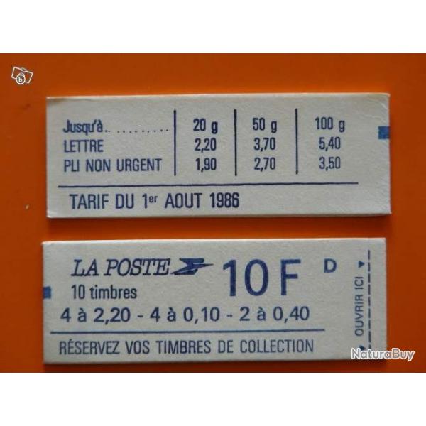 carnet de timbres libert de Delacroix N1501 1986 non ouvert neuf