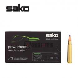 20 Munitions SAKO Powerhead II 223 Rem 55 Gr