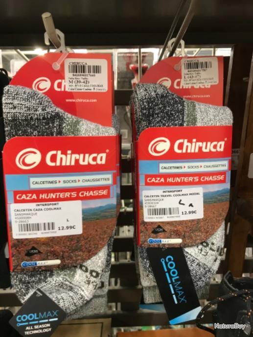 CHIRUCA Chaussettes Chasse Coolmax 