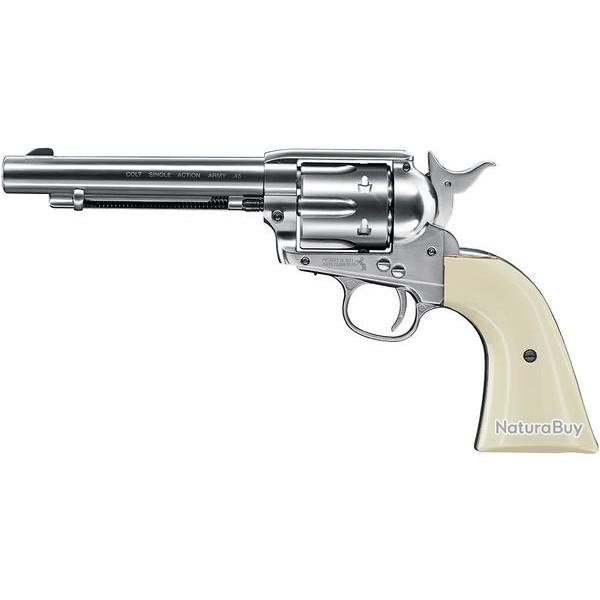 SINGLE ACTION ARMY 45 BB'S - COLT nikel