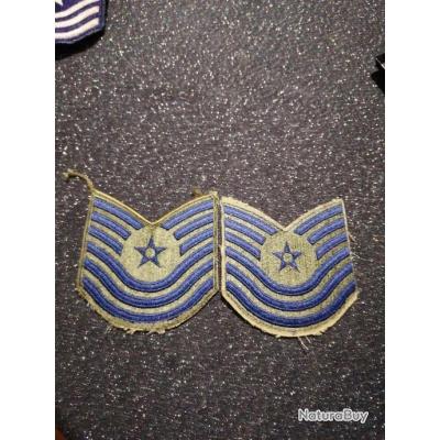 Patch Armée US Technical Sergeant Jaune – Original, Vintage 1960-75