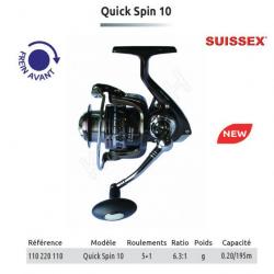 MOULINET SPINNING Quick Spin 10 SUISSEX