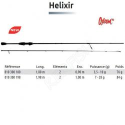 CANNE Helixir ADAM'S 180 cm 3.5 g - 10 g