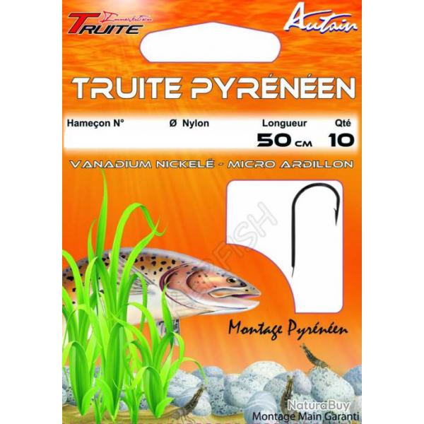 Truite Pyrnen Nickel - 387 AUTAIN 10 0.18 mm