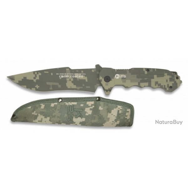 Couteau tactique tui camouflage Lame 14.00 cm 3182307