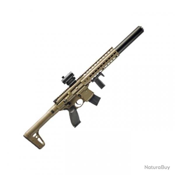 Pack Carabine  plomb Sig Sauer Mcx CO + Micro Red Dot - Cal. 4.5 - Tan / Pack simple