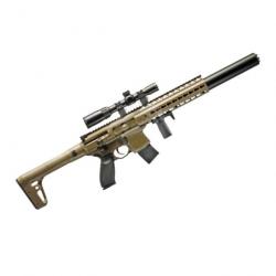 Pack Carabine à plombs Sig Sauer Mcx CO² + Lunette 1-4x24 WR - Cal. 4.5 - Tan / Pack simple