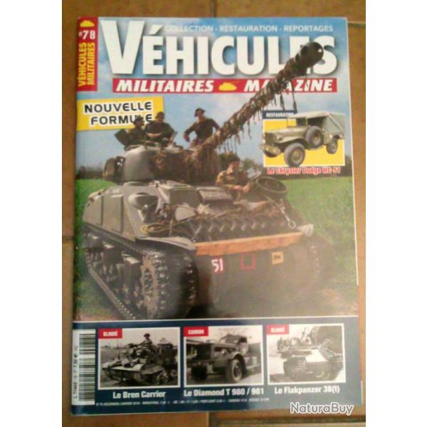 Revue VEHICULES MILITAIRES MAGAZINE N78