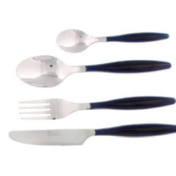 ENSEMBLE MENAGERE  PRADEL EXCELLENCE 24 PIECES GAMME EPICE INDIGO