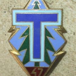 47° Bataillon de Transmissions, émail, déposé