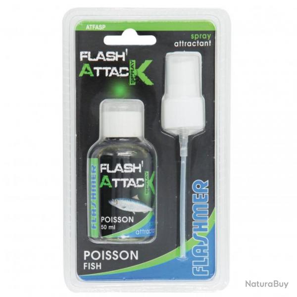 Attractant "flash' attack" spray flashmer POISSON