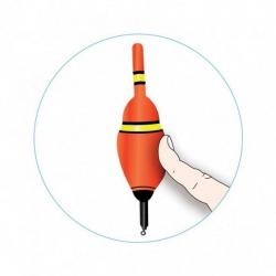 Flotteur électrique lumineux mousse electrique orange - 15 g