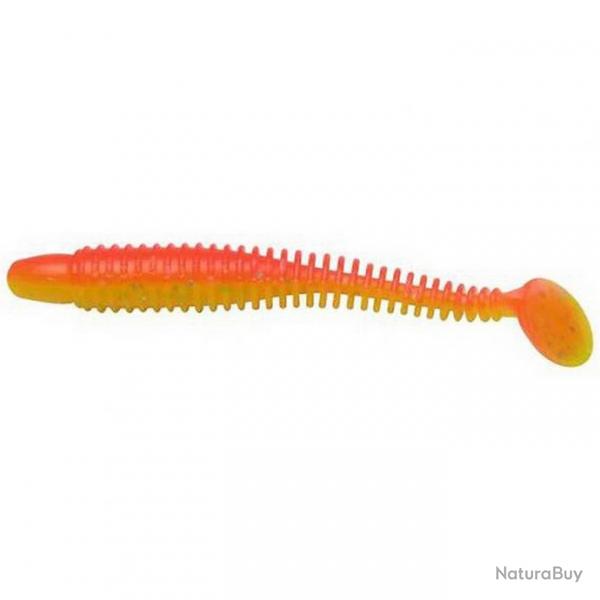 Leurre souple lunker city swimming ribster 4" 100 mm ATOMIC CHICK. (143)