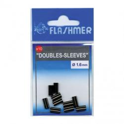 Sachet 1000 double sleeve flashmer bronze 1.3 x  7 mm