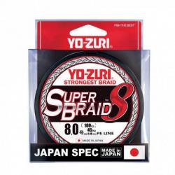 Tresse yo-zuri "superbraid 8x" argent - 150 m 1.2