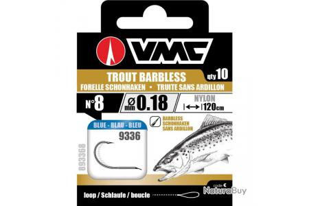 VMC 9335 National Trout Hook Grey