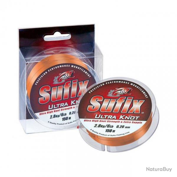 Nylon sufix ultra knot 150m yellow orange  18/100