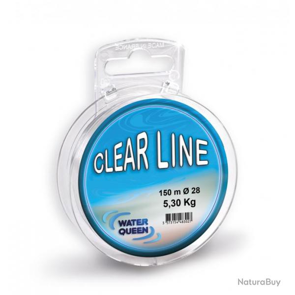 Nylon water queen clear line 150m  30/100