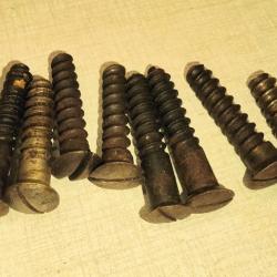 Lot de 8 vis de crosse arme ancienne