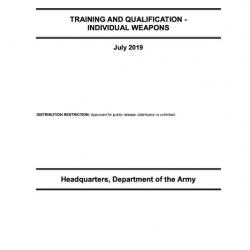 Manuel du département d'Armée des États-Unis - Formation et Qualification, Armes individuelles