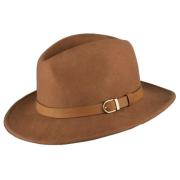 Chapeau Borsalino En Feutre Marron - Taille M, Style Fedora Vintage - Occasion Très Bon état