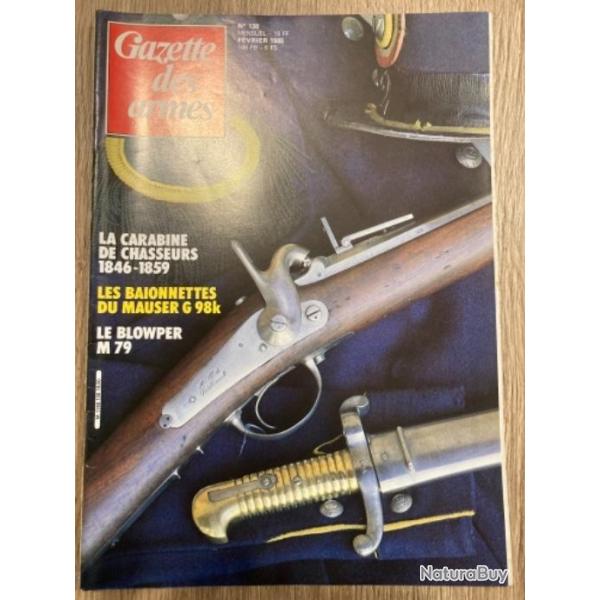Gazette des armes N 138, revolver Deprez, Squirrel, Kaiserbuchse, Blowper M79, springfield 1864