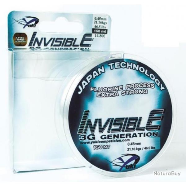 FIL INVISIBLE YUKI 3G 300M 0.181mm - 4.06kg