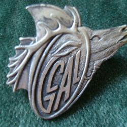 Insigne  métal "GCAL" groupement Cynégetique Alsacien Lorrain métal "collector "