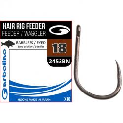Hameçon Garbolino Hair Rig Feeder Waggler 2453BN par 15 10