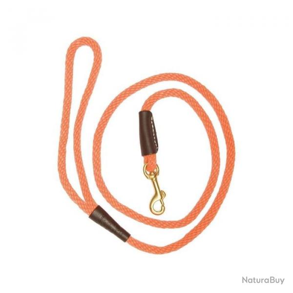 Laisses pour chien avec mousqueton Country orange - 1.20 m / 10 mm