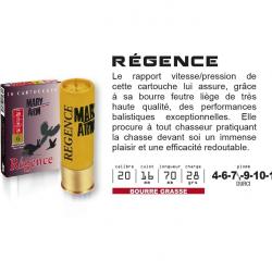 Cartouches MARY ARM REGENCE Calibre 20/70 28grs bourre grasse 7,5