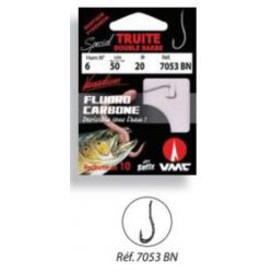 HAMECONS MONTES FLUOROCARBONE SPECIAL VERS DOUBLE BARBE Taille 6 0.175mm
