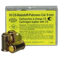 Cartouches 9 mm Revolver à Gaz CS X 10