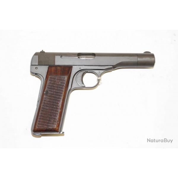 Pistolet FN 10/22 finition acier phosphat&eacute; gris vert calibre 7.65Br