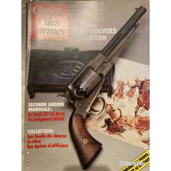 Gazette des Armes N 144, pes rglementaires, fusil 07/15 M34, NSFK, revolvers Remington, Silex