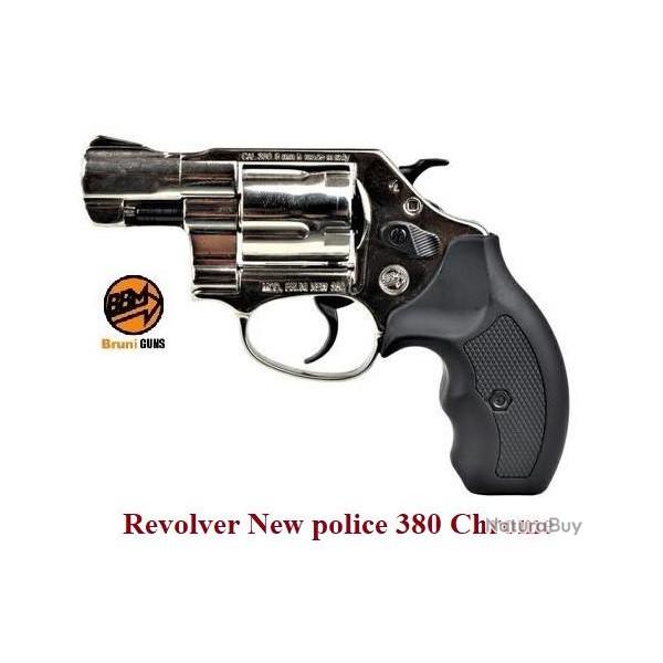 Revolver New police  380  Nikel  blanc uniquement pour la defense
