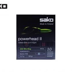 10 Munitions SAKO Powerhead II 300 Win Mag 180 Gr