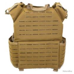 Gilet porte-plaques Kinetic avec plaque Cummerbund Bulldog Tactical - Coyote - M (76 - 99 cm) - Oui