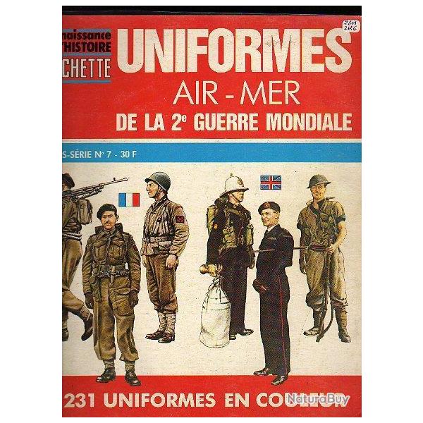 connaissance de l'histoire , uniformes Air-Mer de la seconde guerre mondiale. Hachette