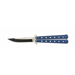 Couteau papillon bleu Lame 11.40 cm 0216607