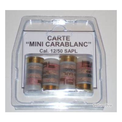 Munition Mini carablanc Cal 12/50 SAPL