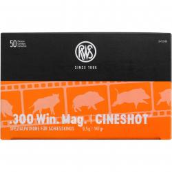 Cartouches .300 Win. Mag. Cineshot 9,5g/147grs. (Calibre: .300 Win. Mag.)