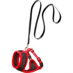 HARNAIS SET HARMS CHAT NOIR/ROUGE 110CM 10MM