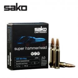10 Munitions SAKO S.Hammerhead Sp 300win Mag 180 Gr