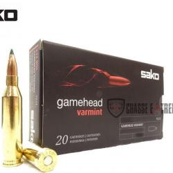 Promo 20 Munitions SAKO Gamehead Varmint cal 222 Rem 40 Gr