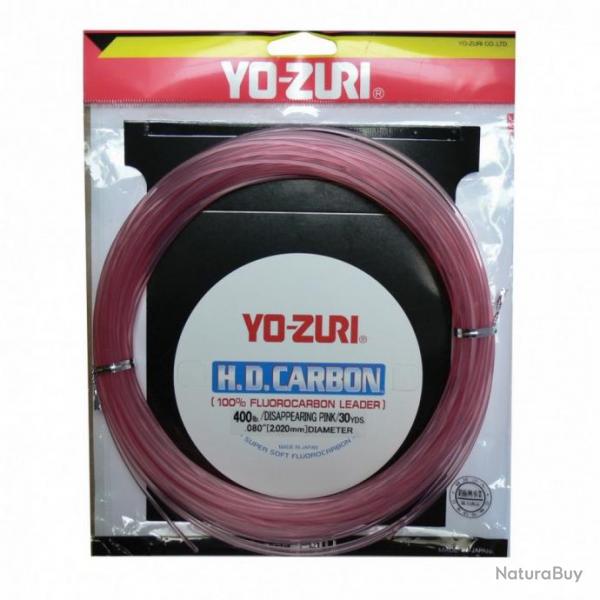 Fluorocarbone yo zuri "hd carbon" - rose - 27 m 80 lbs (0.847)