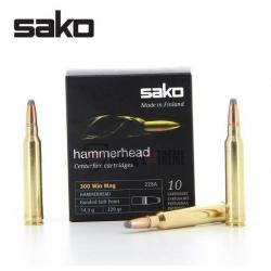 Promo 10 Munitions SAKO Hammerhead 300 Win Mag 220 Gr