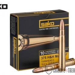 10 Munitions SAKO Twinhead II 375 HH 300 Gr