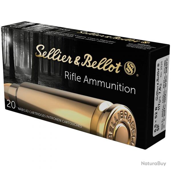 6,5x52 R SP demi-blinde 7,6gr (Calibre: 6,5x52 R)