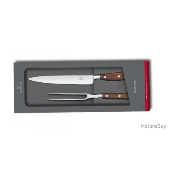 7.7240.2 Jeu de 2 couteaux de cuisine Victorinox Forgs "Grands Matre"